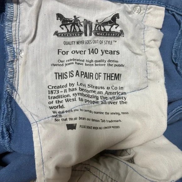 Levi's Men's Light Blue Straight Jeans - Picture 5 of 7